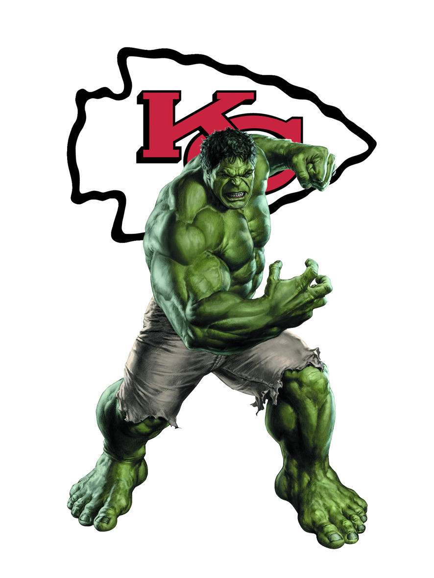 Kansas City Chiefs Hulk Logo vinyl decal